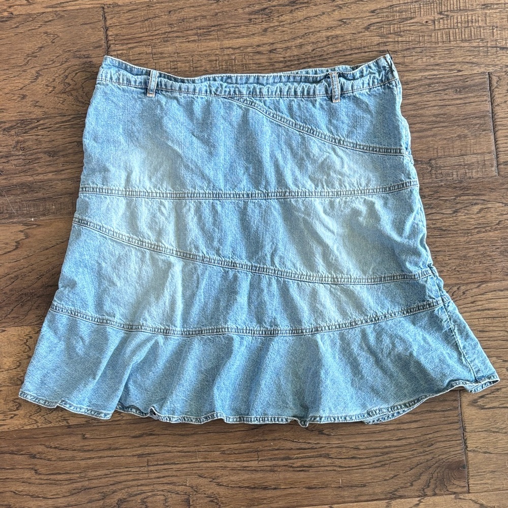 Vintage Denim Blue Skirt